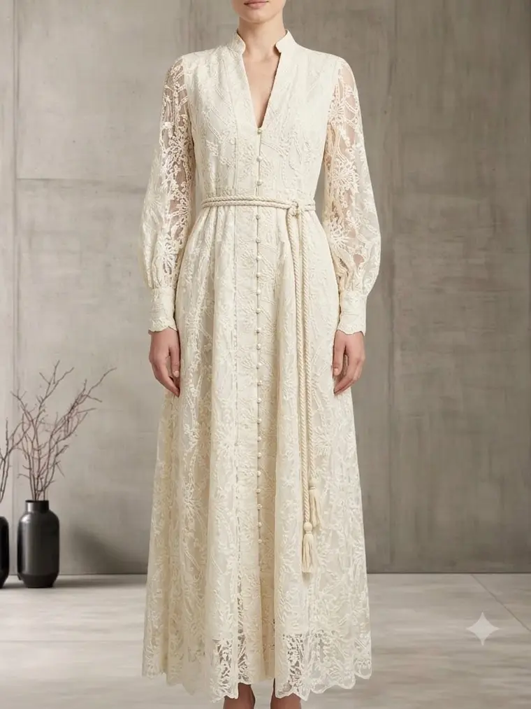 Vestido de encaje Casa Emmilia