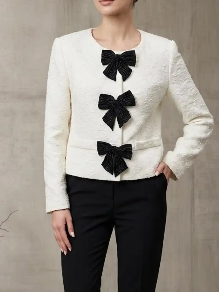 Chaqueta con moños